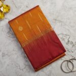 Golden Amber Soft Silk Saree with Deep Arakku Border